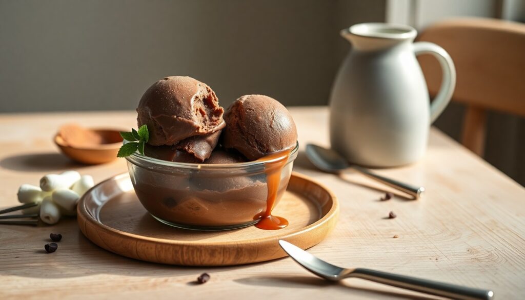 Crème glacée au chocolat