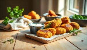 Croquette de dinde panée
