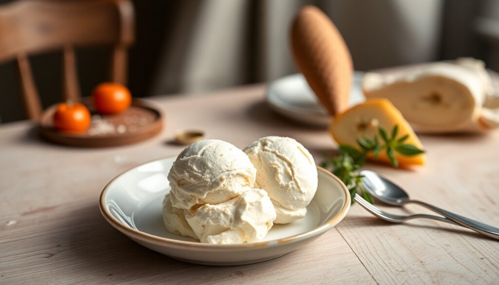 Glace à la vanille (cornet)