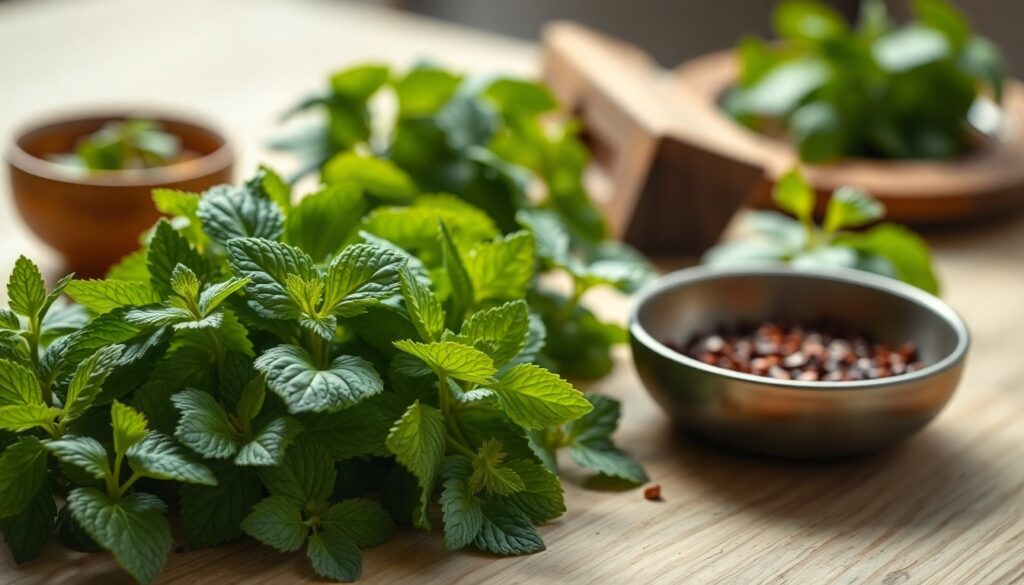 Menthe verte fraîche