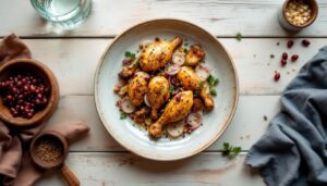 Musakhan (poulet aux oignons et sumac)