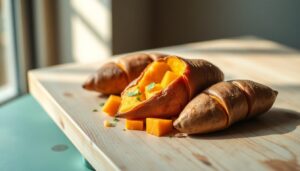 Patate douce bouillie