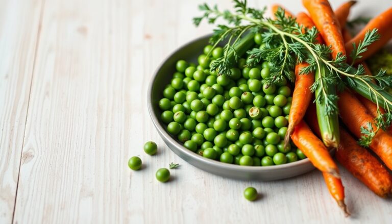 Peas and carrots