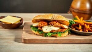 Sandwich au poulet et fromage