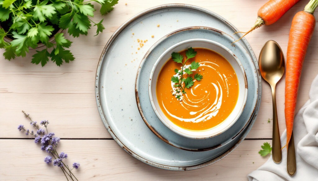 Soupe de carotte au gingembre