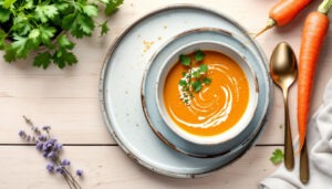 Soupe de carotte au gingembre