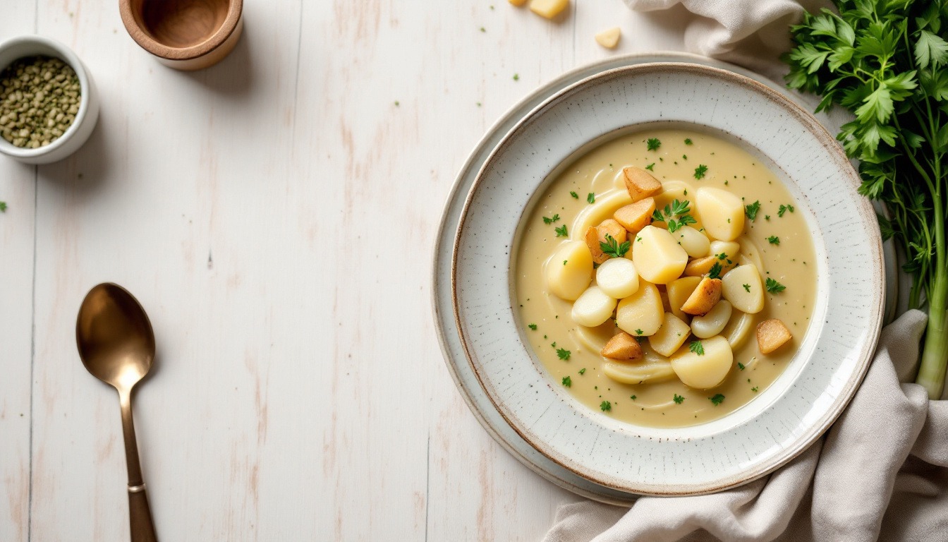 Soupe de poireaux et pommes de terre
