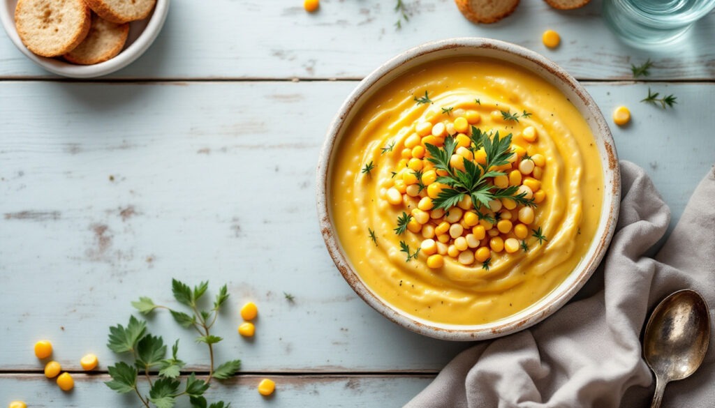 Soupe de maïs doux (corn chowder léger)