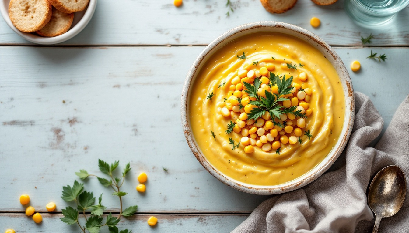 Soupe de maïs doux (corn chowder léger)