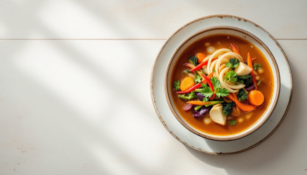 Soupe miso aux légumes