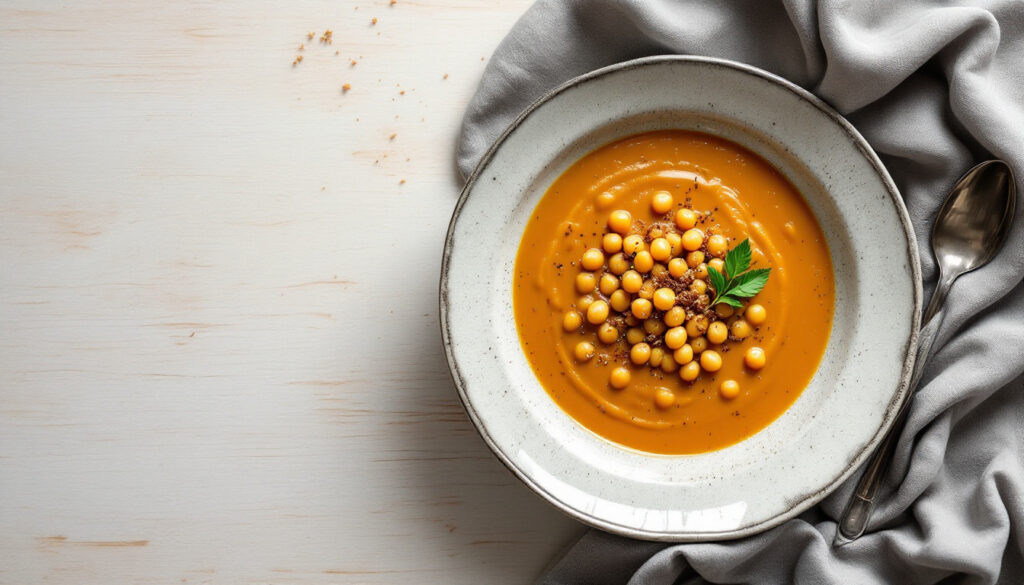 Soupe de pois cassés au cumin