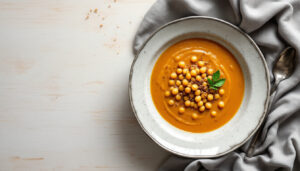 Soupe de pois cassés au cumin