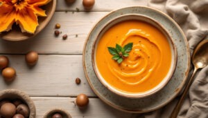 Soupe de potimarron et châtaigne