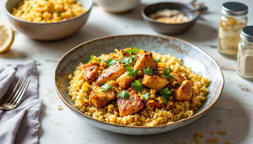 Thieboudienne légère (riz au poisson sénégalais)