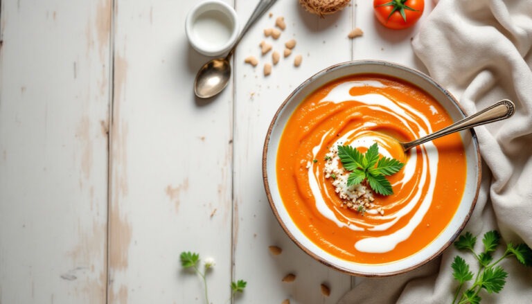 Velouté de carotte au lait de coco