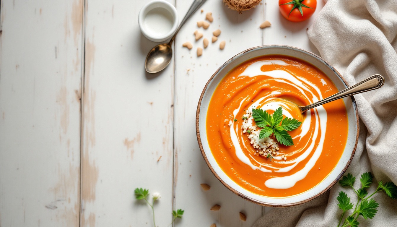 Velouté de carotte au lait de coco