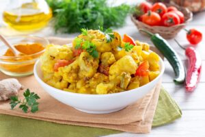 Aloo gobi, potato and cauliflower curry