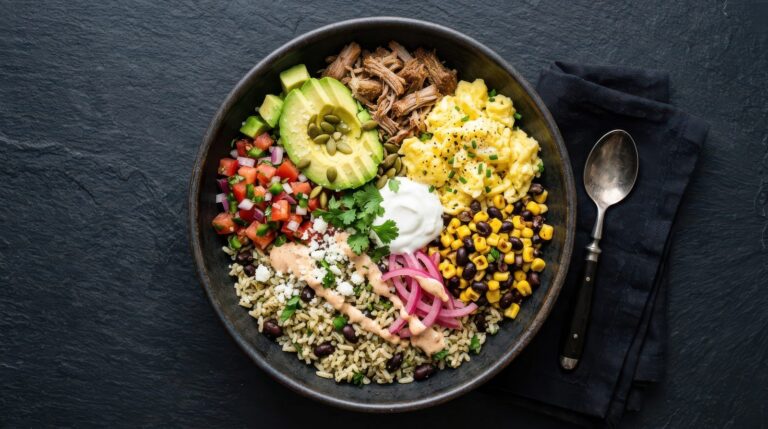 Burrito bowl haricots et riz