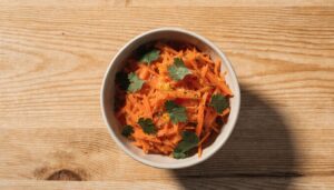 Carottes râpées au cumin et citron