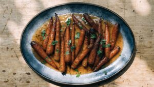 Roasted carrots with honey and cumin