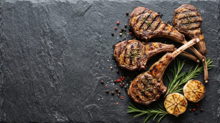 Côtes d&rsquo;agneau au four