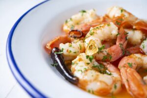 Gambas à l&rsquo;ail et au piment