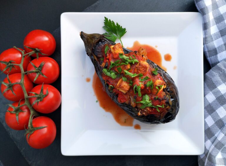 Imam bayildi (aubergines farcies turques)