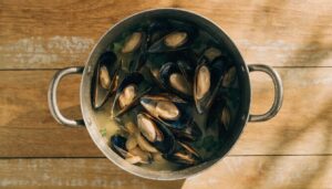 Moules marinières légères