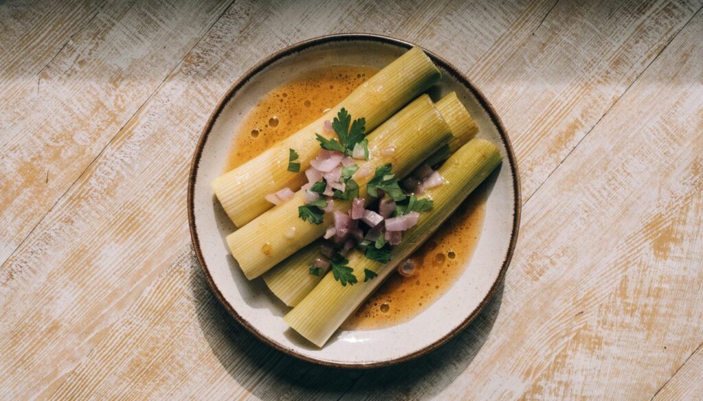Leeks vinaigrette