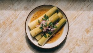 Leeks vinaigrette