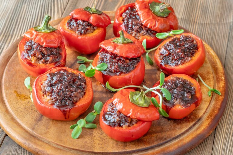 Poivrons farcis au bœuf