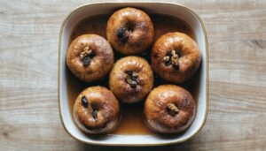 Pommes au four à la cannelle