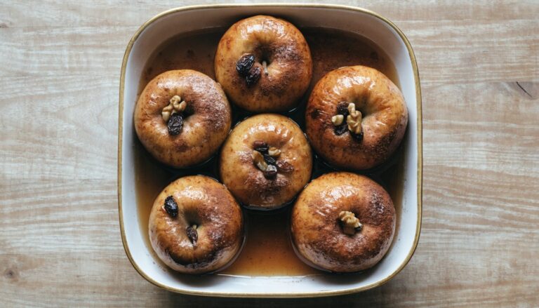 Pommes au four à la cannelle