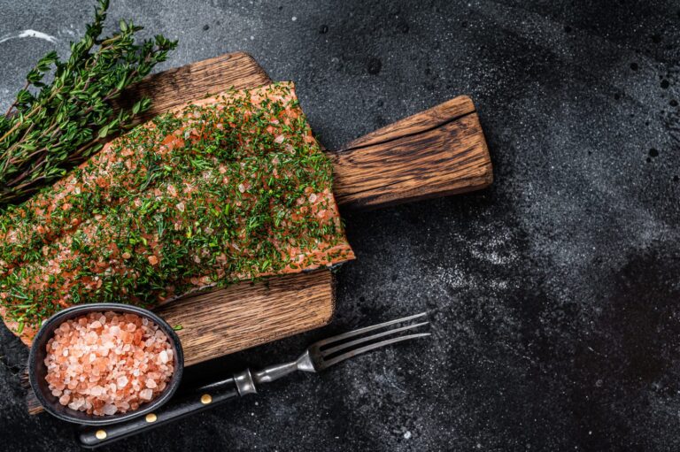 Gravlax de saumon