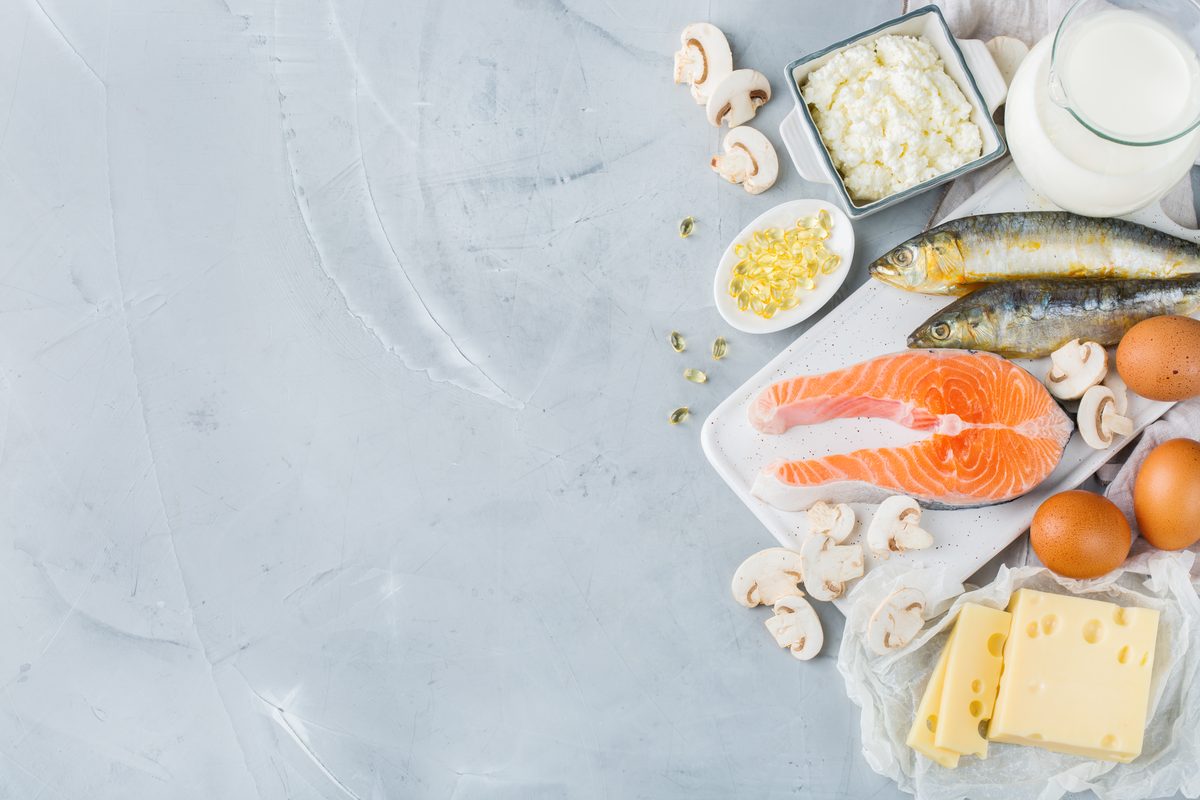 Salmon, sardines, eggs, cheese, milk and mushrooms, sources of vitamin D