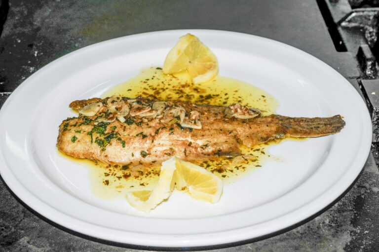 Sole meunière with parsley and lemon