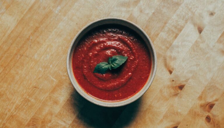 Velouté de tomate et poivron rôti