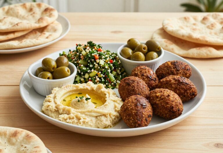 Assiette mezzé libanaise