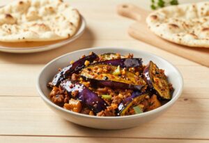 Baingan bharta (aubergine fumée indienne)