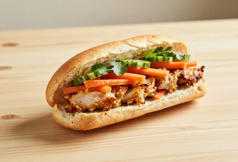 Banh mi au poulet léger