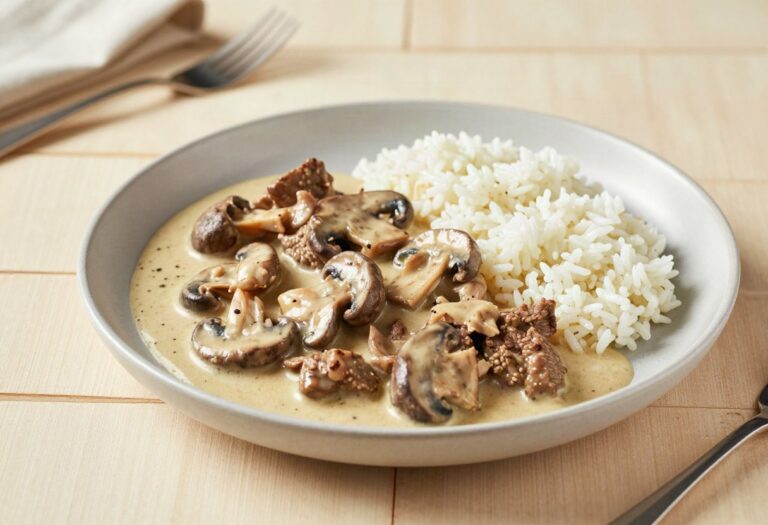 Bœuf Stroganoff léger