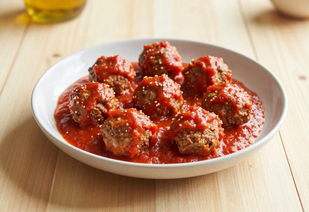 Turkey meatballs in tomato sauce