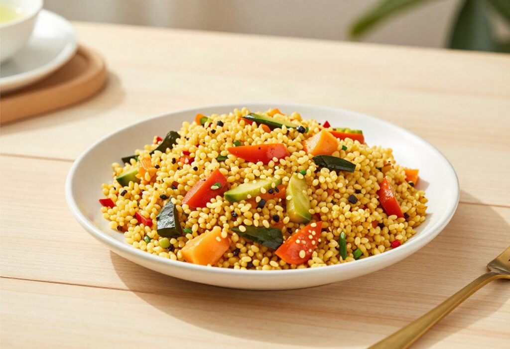 Vegetable bulgur pilaf