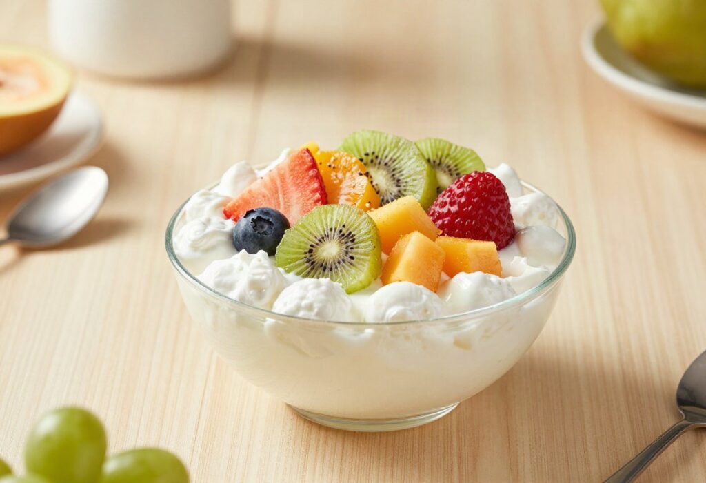 Protein skyr bowl with fruit