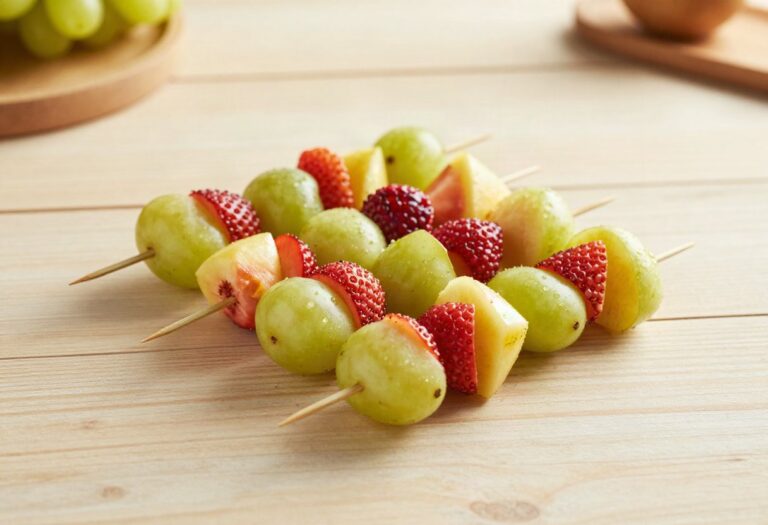 Brochettes de fruits frais