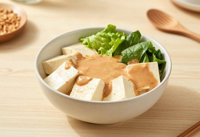 Buddha bowl tofu et sauce cacahuète