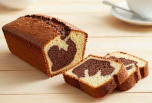 Cake marbré choco-vanille healthy