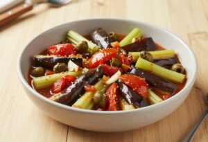 Caponata d’aubergines à la sicilienne