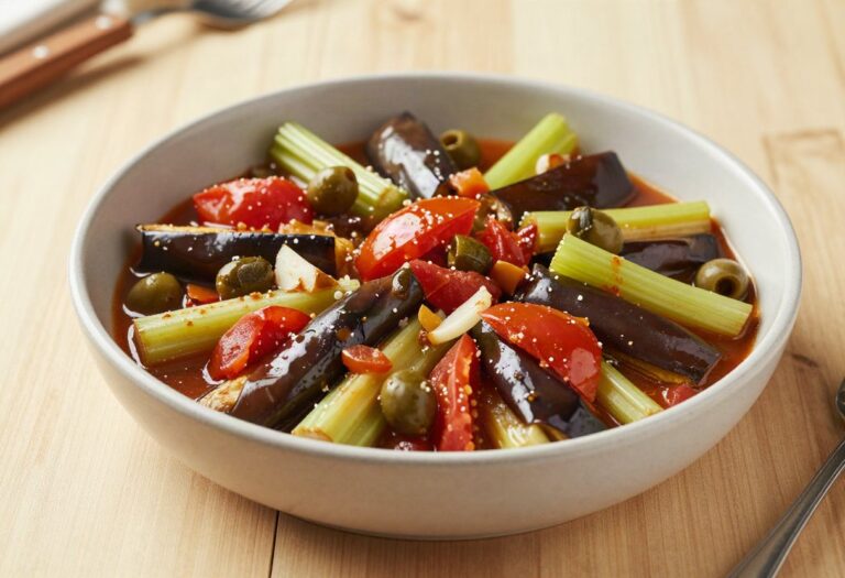 Caponata d&rsquo;aubergines à la sicilienne