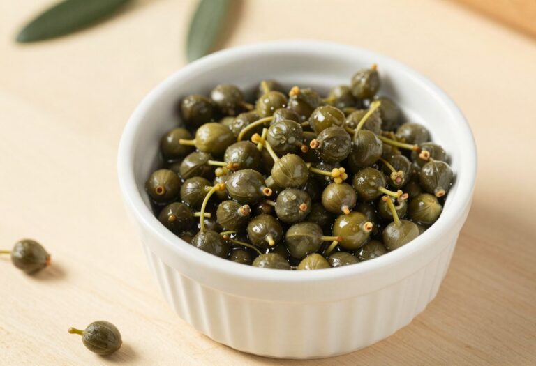Capers in a small bowl